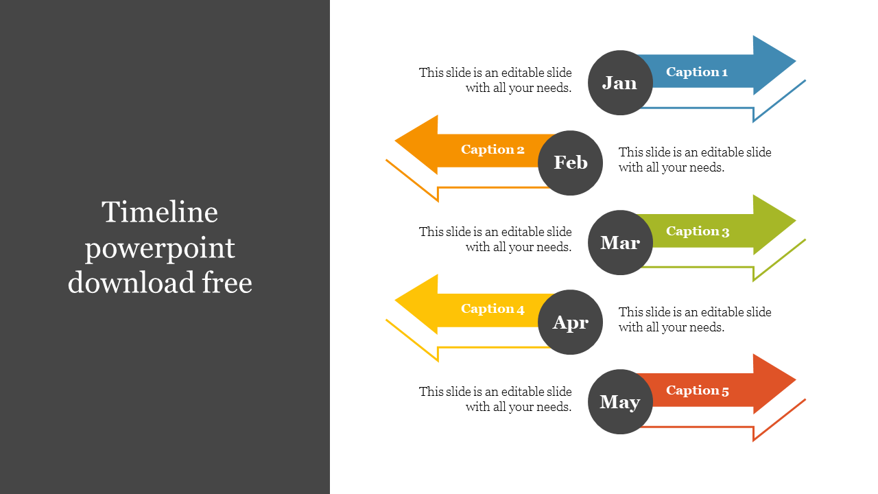 Free - Innovative Timeline PowerPoint Download Free Presentation